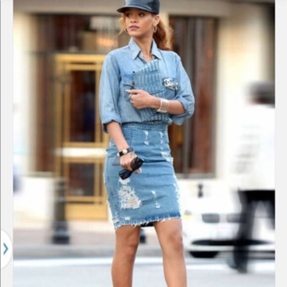 One by One Teaspoon Free Love Denim Skirt - 26 - Picture 9 of 9